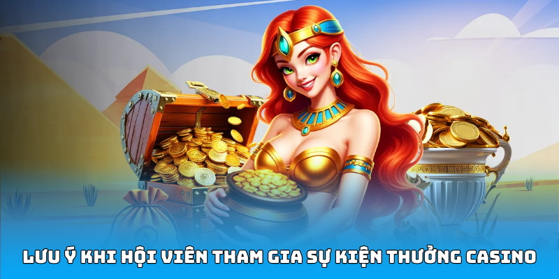 Lưu ý khi hội viên tham gia sự kiện thưởng casino
